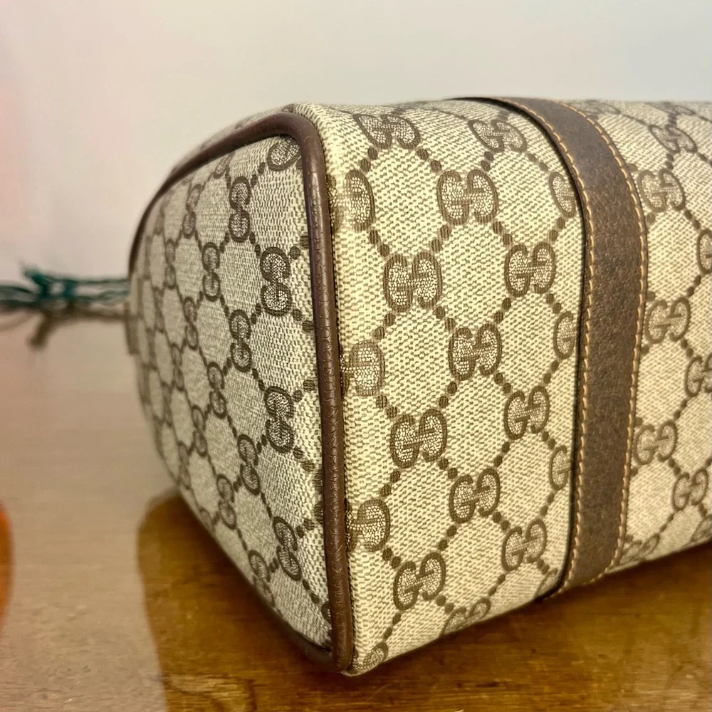 SOLD: Vintage Gucci Sherry Line Boston Bag Authentic 1980’s w/Dust Cover - Picture 12 of 17